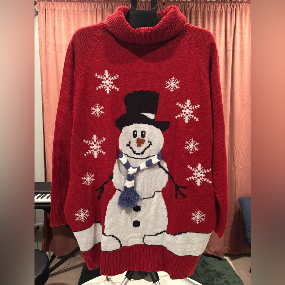 Cute and Cozy Snowman Sweater